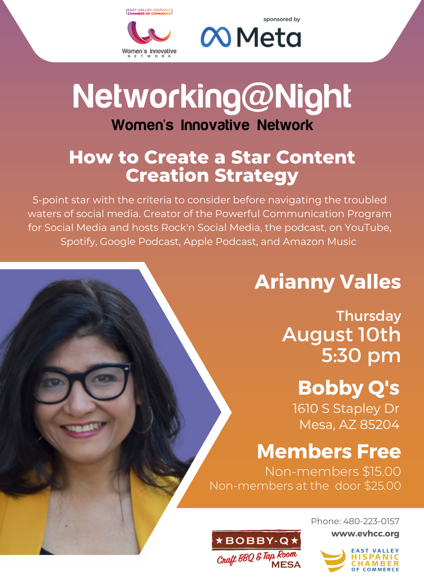 Women's Innovative Networking - August 10th by the EVHCC