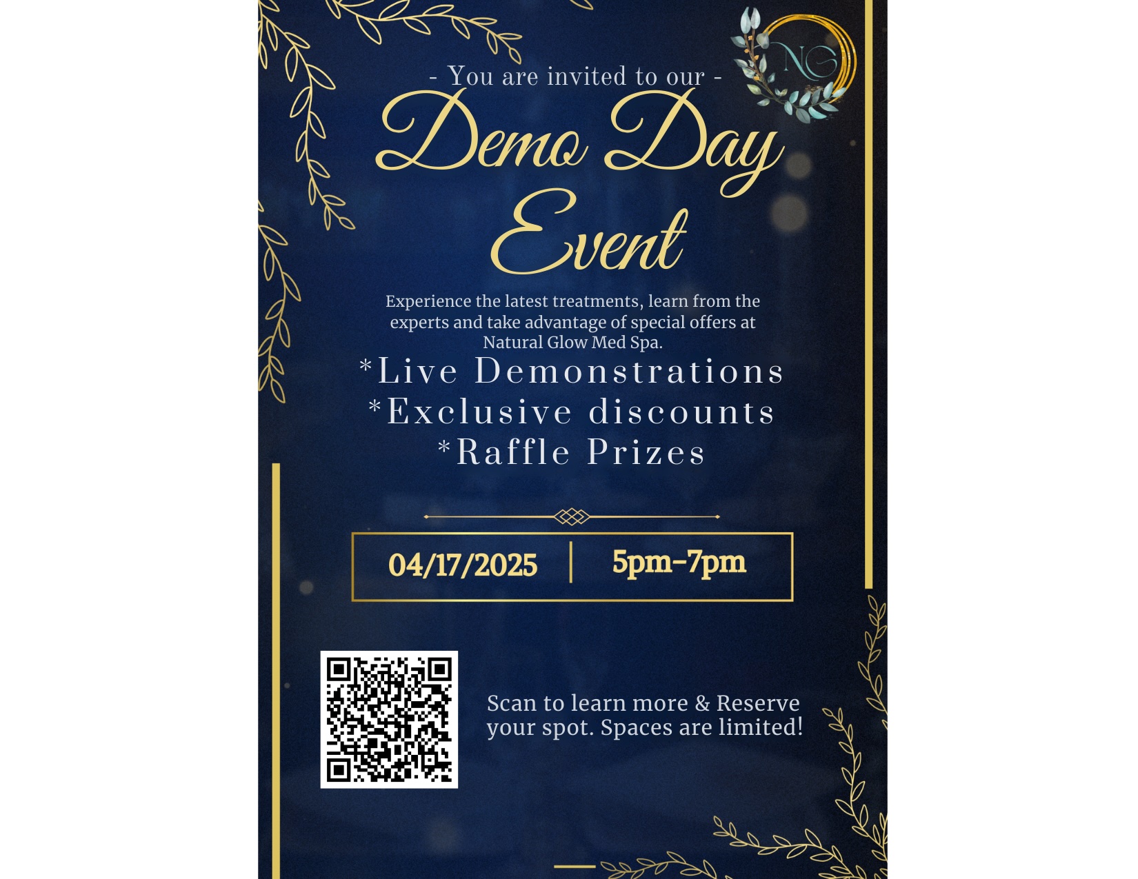 Natural Glow Med Spa - Open House April 17th